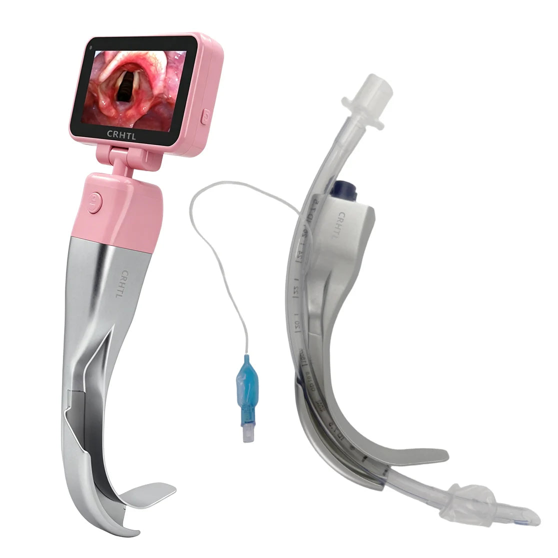 3.5" Touch Screen Video Laryngoscope for Anesthesia, 6 Blades Optional & Customizable Combination