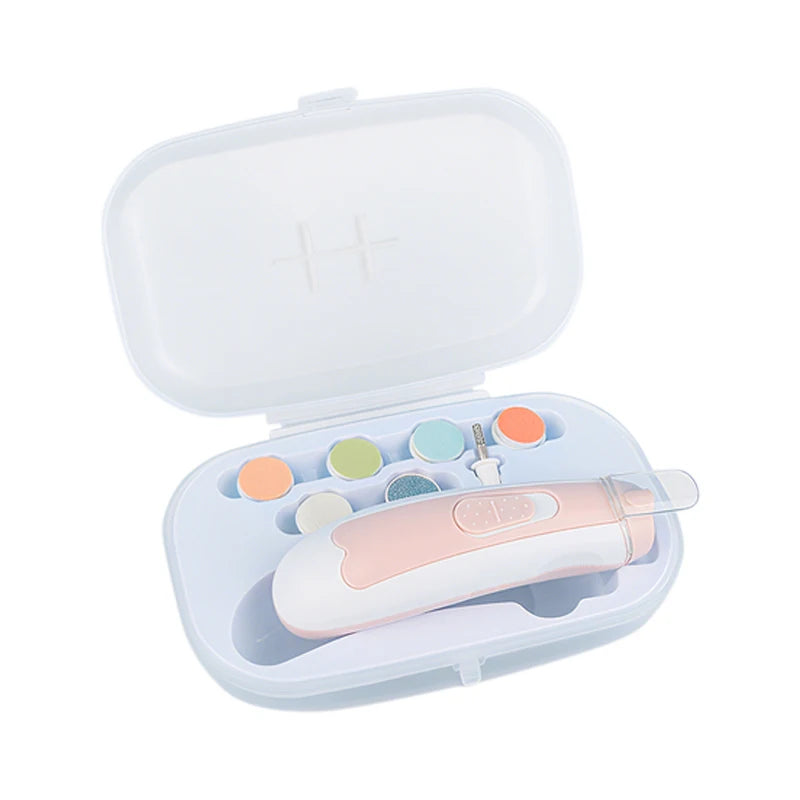 Baby Electric Nail Trimmer, 4-Speed with LED Light for Safe, Pain-Free Manicures at Home, Gentle on Skin
