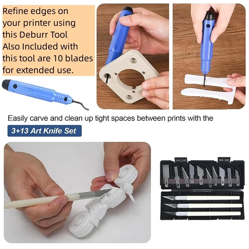 Creality 3D Printer Tool Kit Engraving Knife Carving Tool DIY 3D Printer Part 3D Model File Cutter Scraper Material Removal Tool