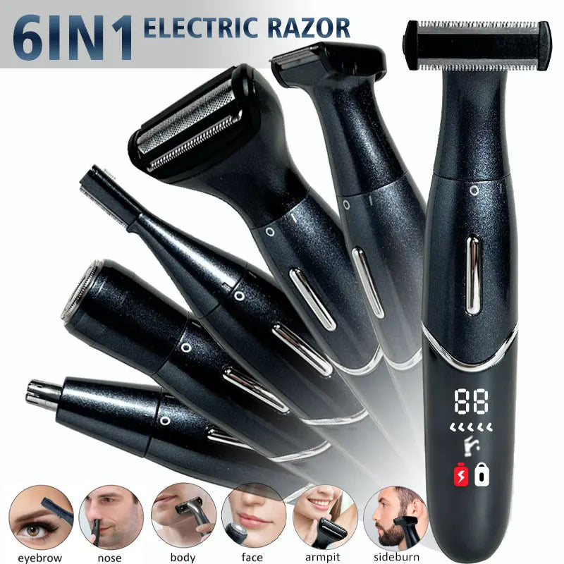 Intimate Areas Haircut Precision Shaver Men Bikini Line Sensitive Razor Balls Eggs Pubic Hair Shaving Trimmer Face Beard Clipper