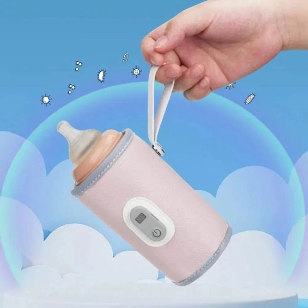 Digital Baby Bottle Warmer 5 Levels Type-C Milk Bottle Insulation Cover LED Display Heating Bottle Thermal Heater Infants