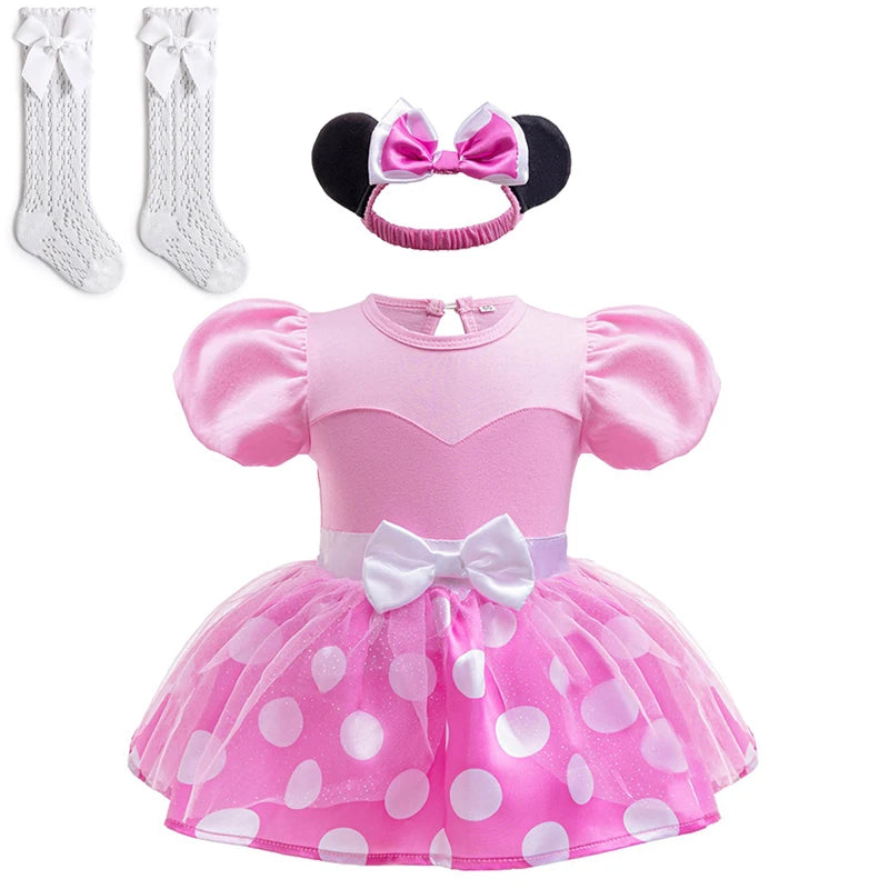 Fairy Todder Baby Girl Alice Rapunzel Moana Belle Mermaid Sofia Princess Romper Halloween Newborn Birthday Party Onesie Jumpsuit
