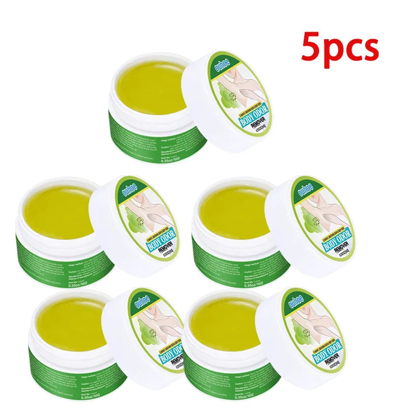 1/3/5pcs Natural Extract Plant Underarm Deodorant Cream Summer Deodorant For Sweat And Odor Removal Bad Smell Treatment 10g