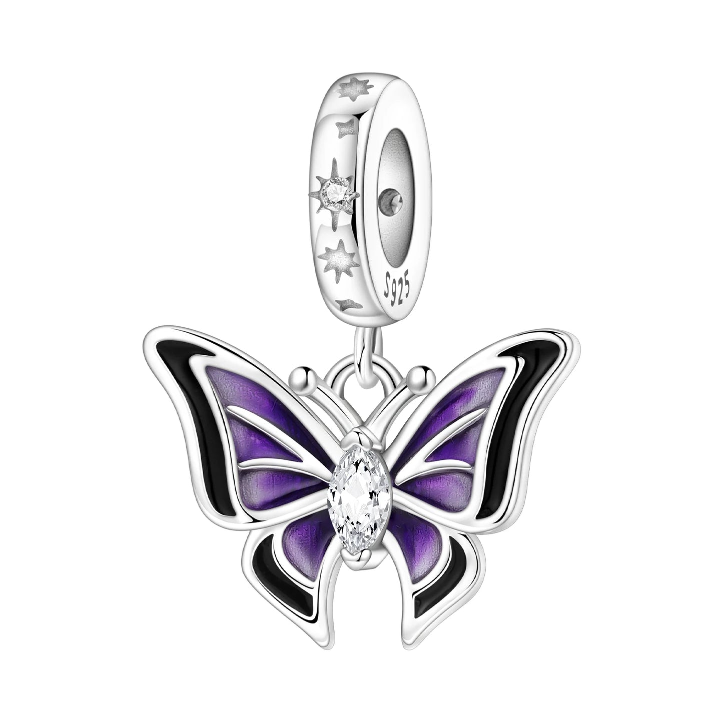 925 Sterling Silver Plated Bee Sunflower Butterfly Charm Pendant Fine Jewelry Women DIY Bracelet Necklace Birthday Party Gift