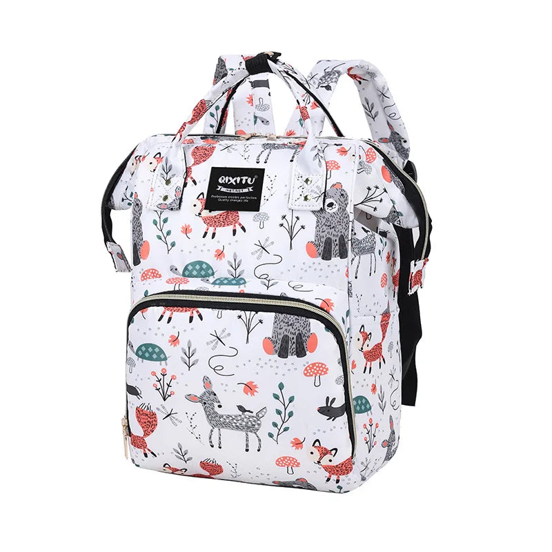New Fashoin Maternity Bag for Babies Mummy Large Capacity Diaper Bag Backpack Waterproof Outdoor Travel Stroller Baby Cart Bag