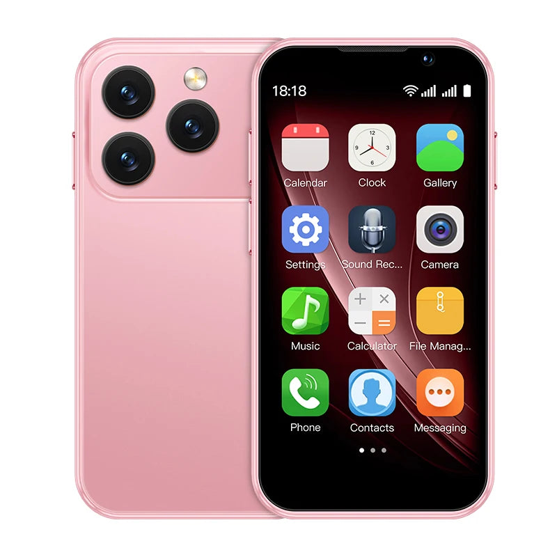 SOYES i17 Mini Smartphone 3.0" Screen 2GB RAM 16GB ROM Dual SIM Standby Dual Camera Android 9.0 Small Mobile Phone