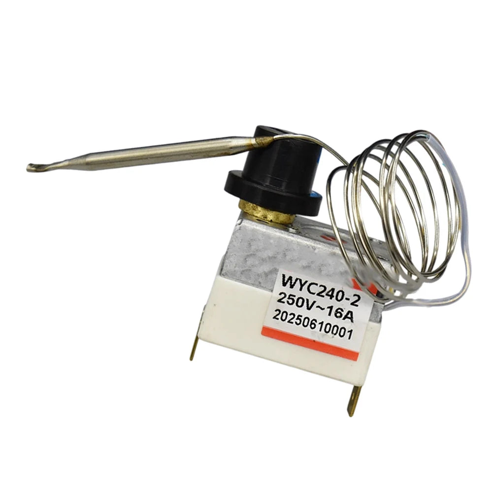 Temperature Control Thermostat for Electric Fryer up to 240 Degrees Celsius with Safety Mechanisms for Stable Frying Results