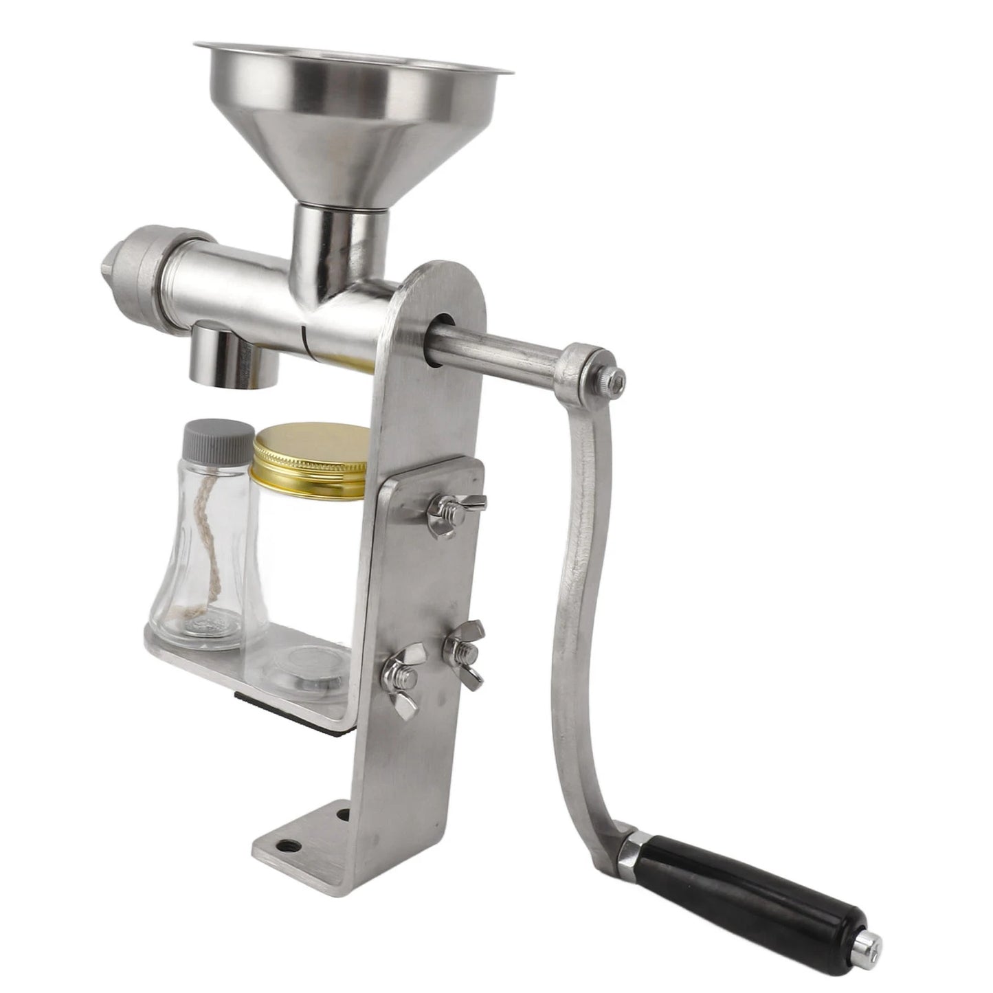 Oil Extractor Machine Oil Press Machine Hot Cold Press Stainless Steel Efficient Easy To Clean Manual for Kitchen
