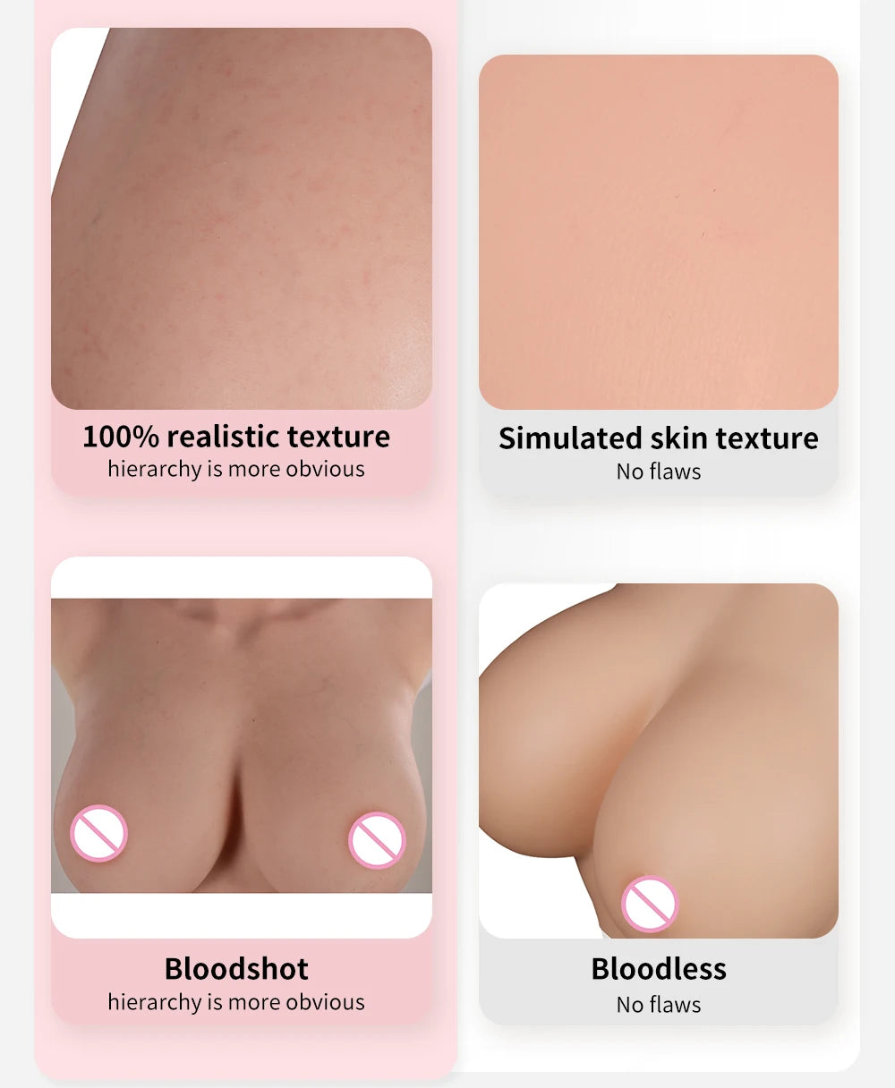 EYUNG Bodysuit Crossdressing Pussy Body Suit Cosplay Silicone Breasts Shemale Full Silicone Bodysuits Sissy Underwear Panties