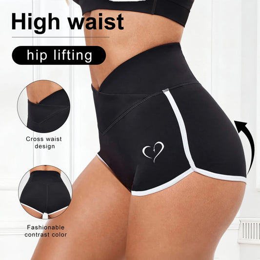 Women's High Waist Sport Shorts Quick Drying Breathable Leggings Tummy Control Butt Lifting Gym Workout Running Fitness Shorts
