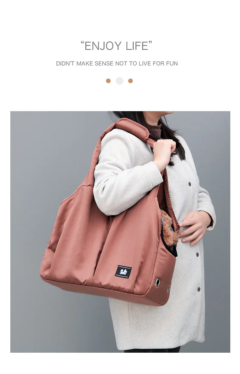 Portable Puppy Shoulder Bags Breathable Cat Carrier Bag Cats Transporter Bag Travel Pet Carrier for Cat Dog Pets HandbagBackpack