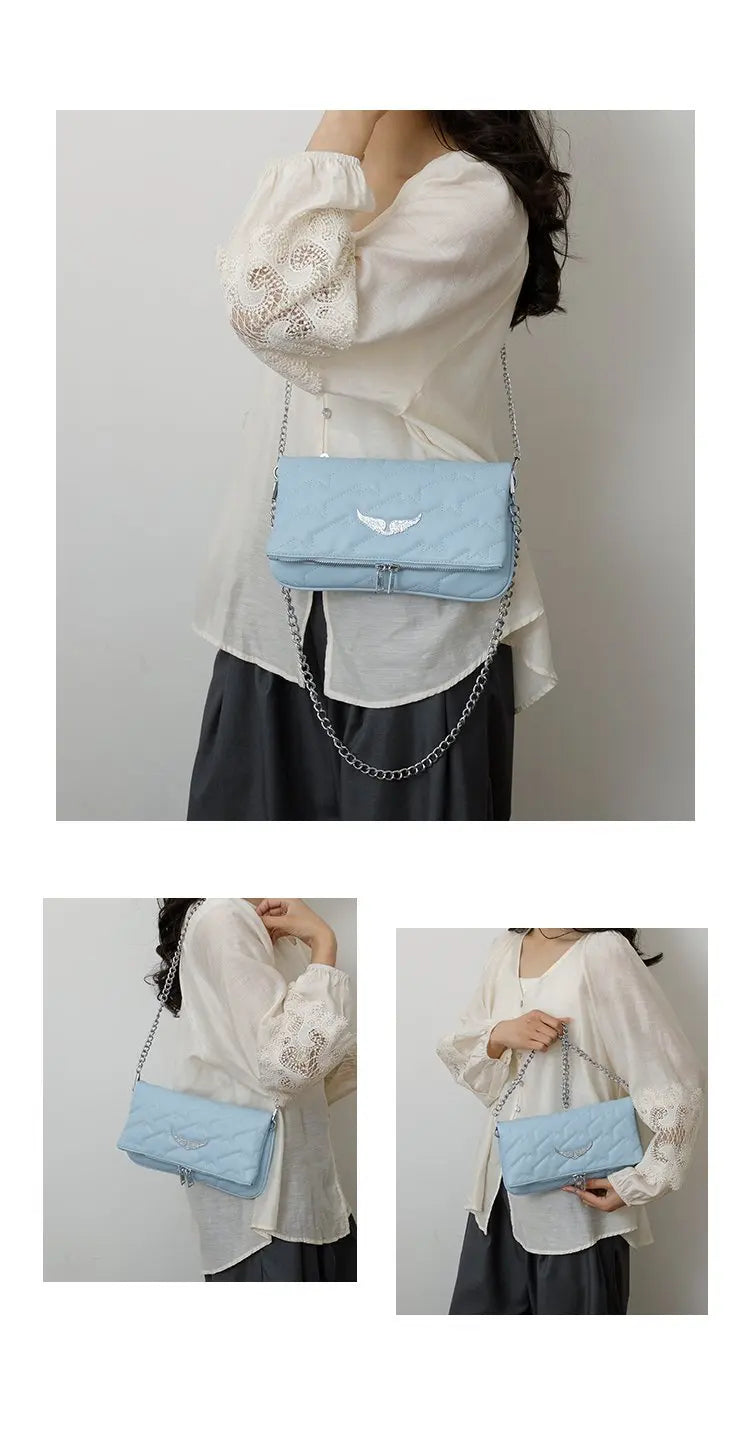 Chic Elegant Diaper Bags For Women Vintage Leather Messenger Bag Designer Crossbody Bag Simple Large Capacity Shoulder Bag