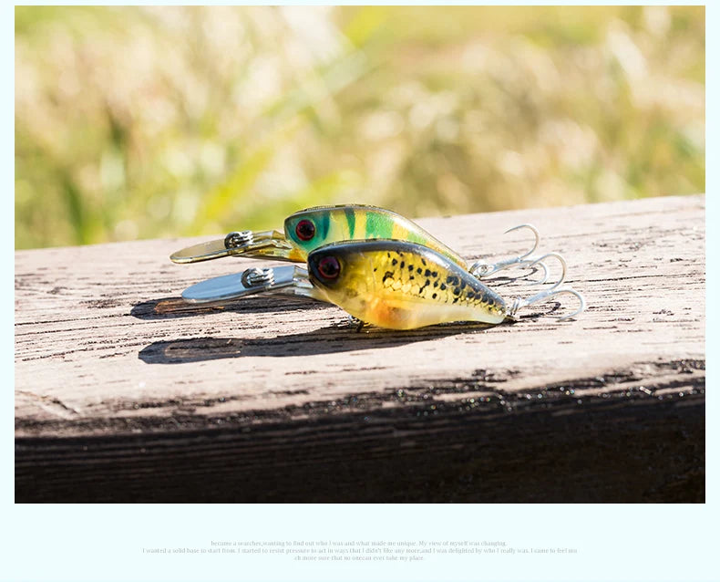 Kingdom Crankbaits Fishing Lures  5g 37mm Slow Sinking Minnow Swing Small Cranks Artifical Baits Hard Wobblers For Bass Trout