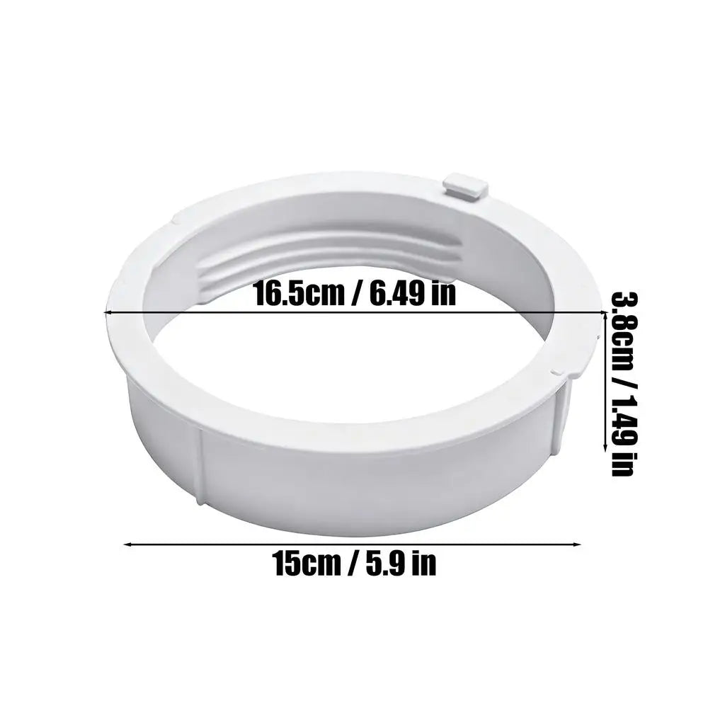 AC Hose Connector 15cm Adapter Threaded No Clamp Round Exhaust Extension Coupler Universal Air Conditioner Window Kit Part