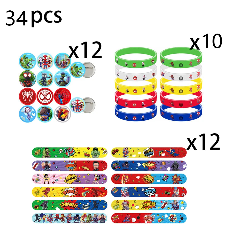 Spidey And His Amazing Friends Birthday Party Decoration Supplies Set Merry Christmas Balloons Cake Topper Tableware Party Gifts