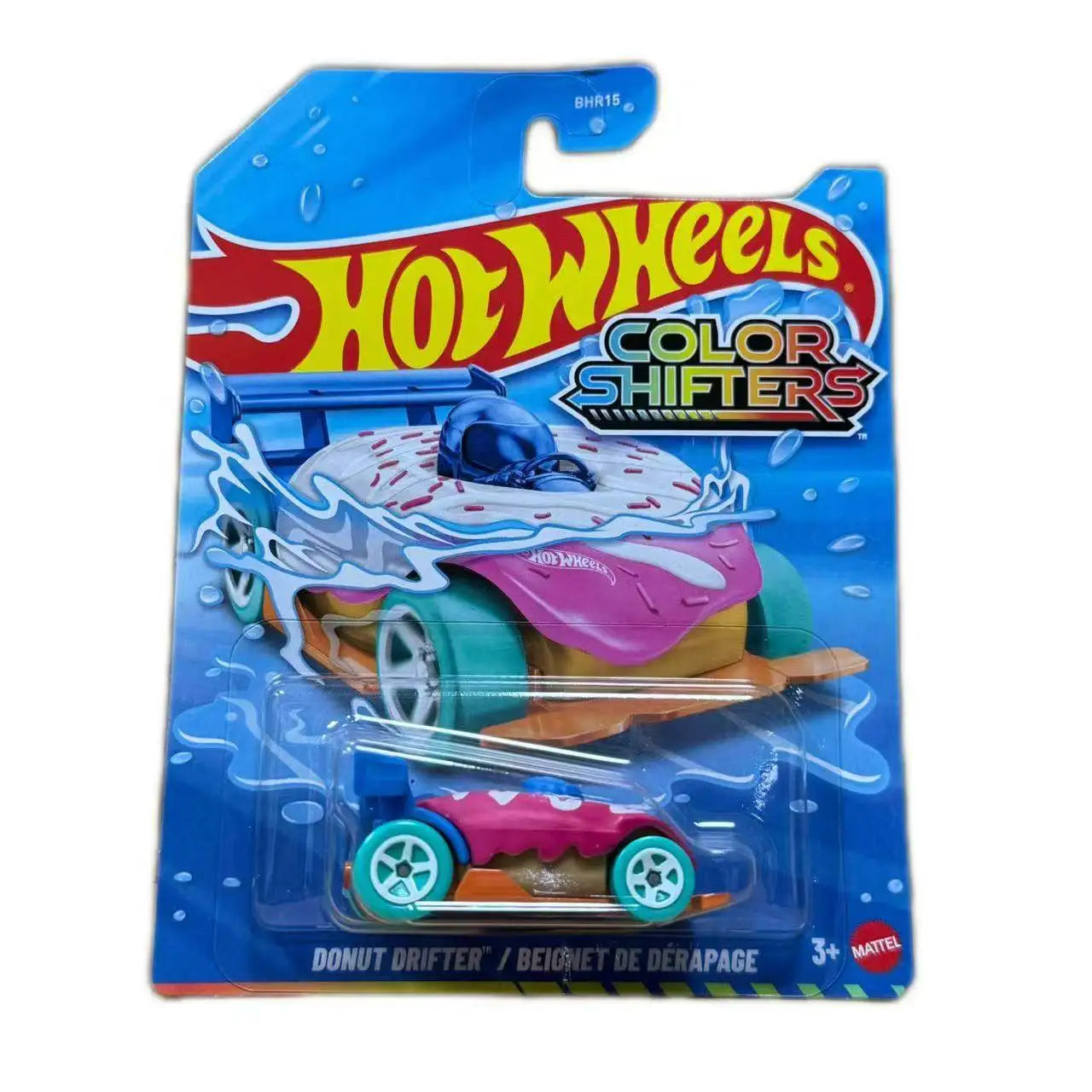 Hot Wheels Color Shifters Ford Mustang Bhr15 Donut Themed Color Changing Diecast Toy Car Collectible For Kids Ages 3 And Up