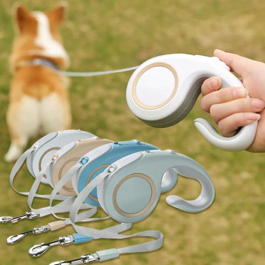 3/5m Nylon Dog Leash Automatic Retractable Durable Lead Automatic Retractable Traction Flexible Small Medium Dogs Pet Products
