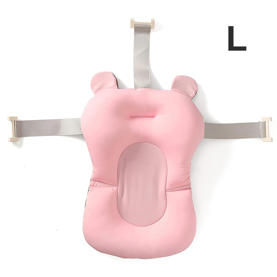 Baby Bathtub Pad Infant Ajustable Bath Support Seat Mat Cushion Newborn Comfortable Floating Security Water Pad Foldable