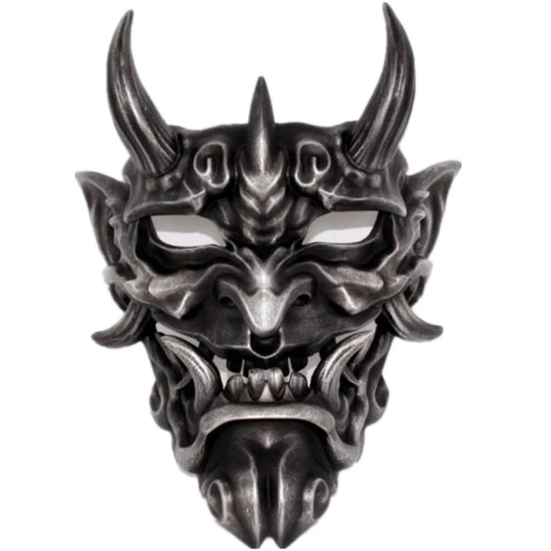 Halloween Prajna Resin Mask Horrible Realistic Costumes Ghost Full Face Cover Masquerade Masks Hanging Dress Up Festival Props