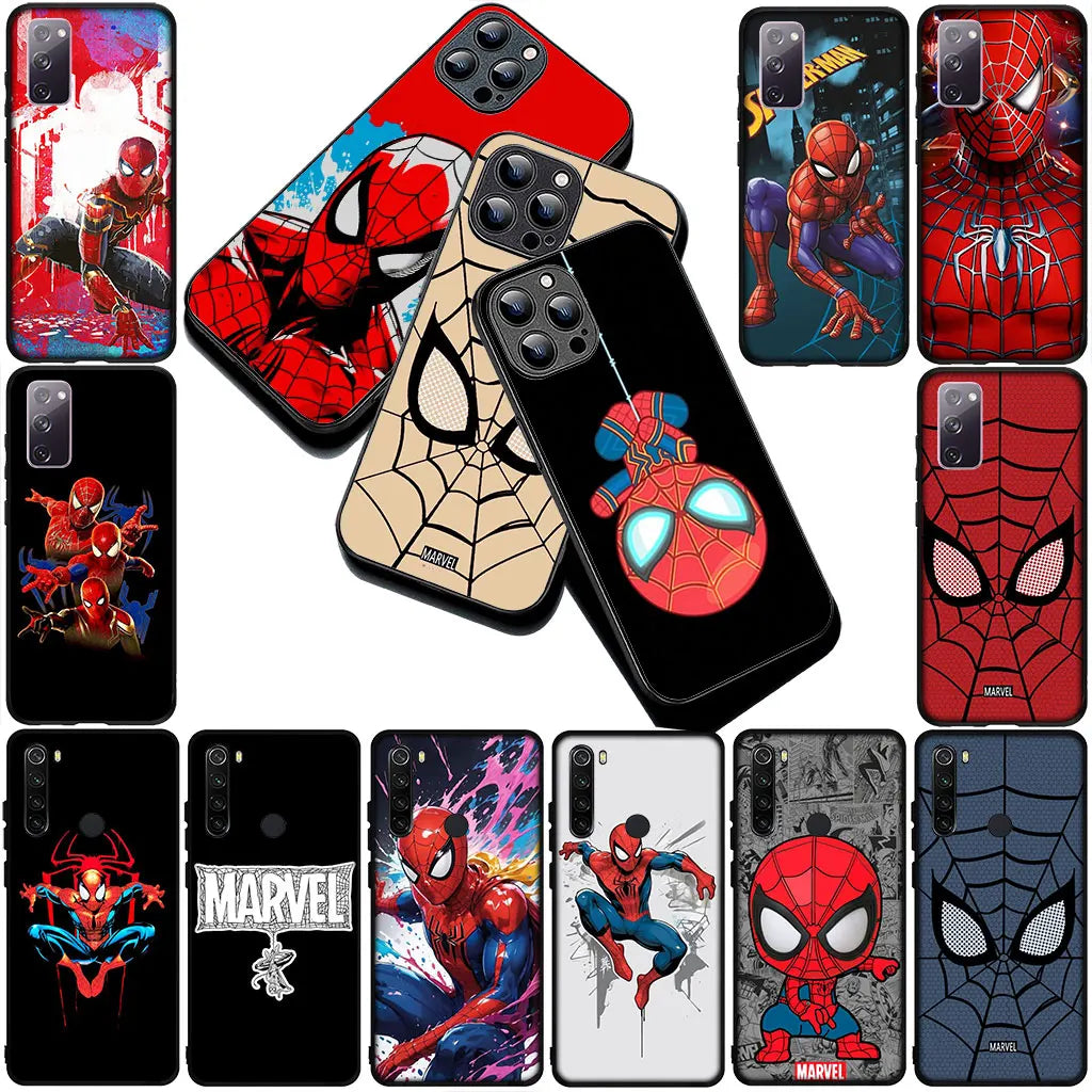 Phone Cover for Motorola Moto G86 G57 E14 E15 G14 G34 G35 G84 G24 A54 G15 Power E22 Casing Soft Case Spider Man Marve Spiderman