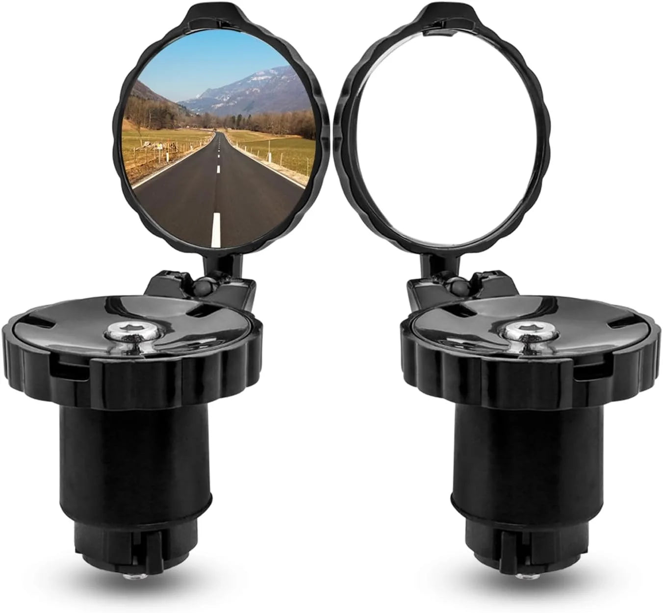 Bicycle Mini Handlebar Rearview Mirror Adjustable Rotate Clear Cycling Convex View Mirrors for MTB Road Bike Accessories