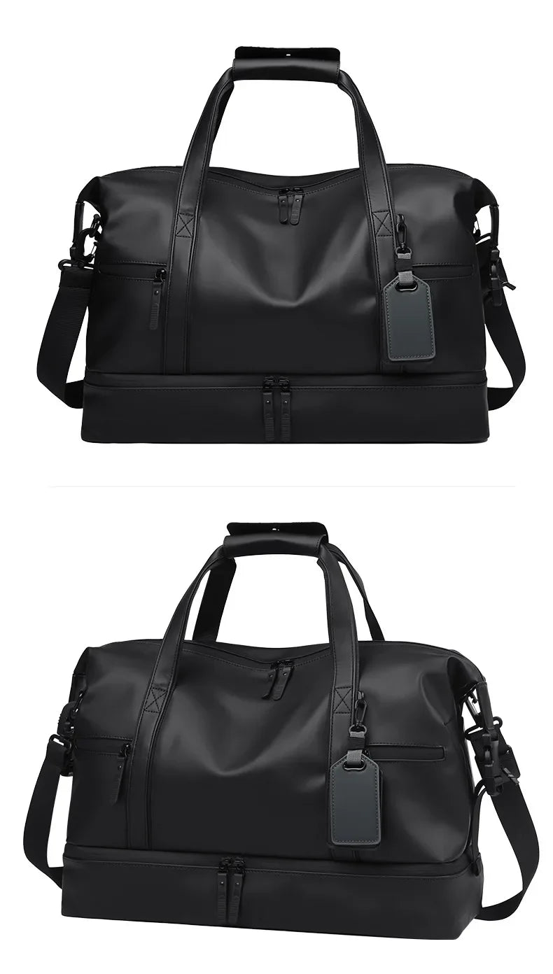 Fashion Travel Tote Bag for Men and Women Large Capacity Shoulder Crossbody Handbag Leisure Sports  Simple Business Travel Bag
