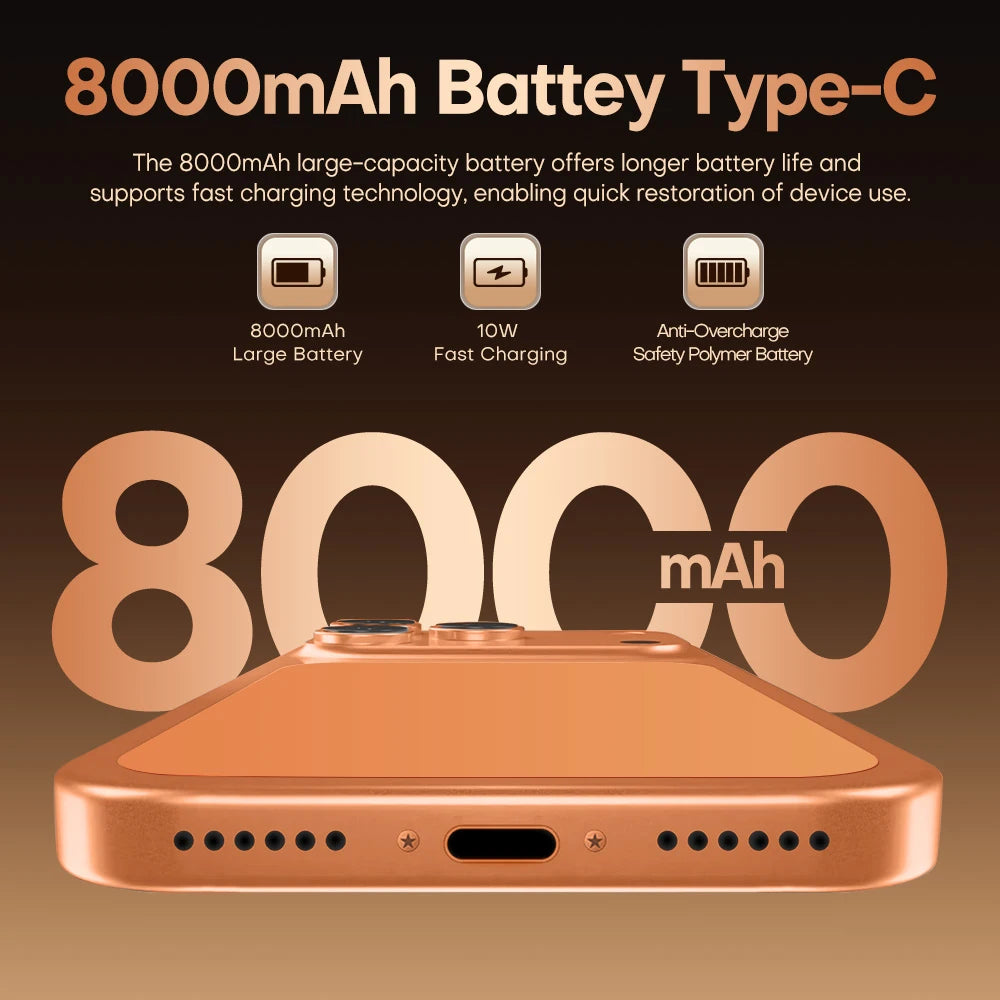 2026 Hot Sale i17 Pro max HQ intelligent 4G 5G original global version Snapdragon 8 Gen4 8000mAh battery dual card dual standby