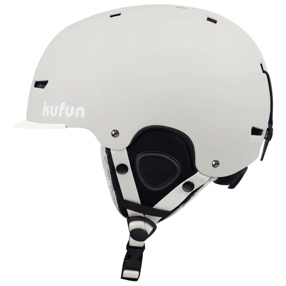 KUFUN Ski Helmet Earmuffs Winter Snow Sports Snowboard Skateboard Skating Cute Animal Lady Men Adult Kids Winter Safety Children