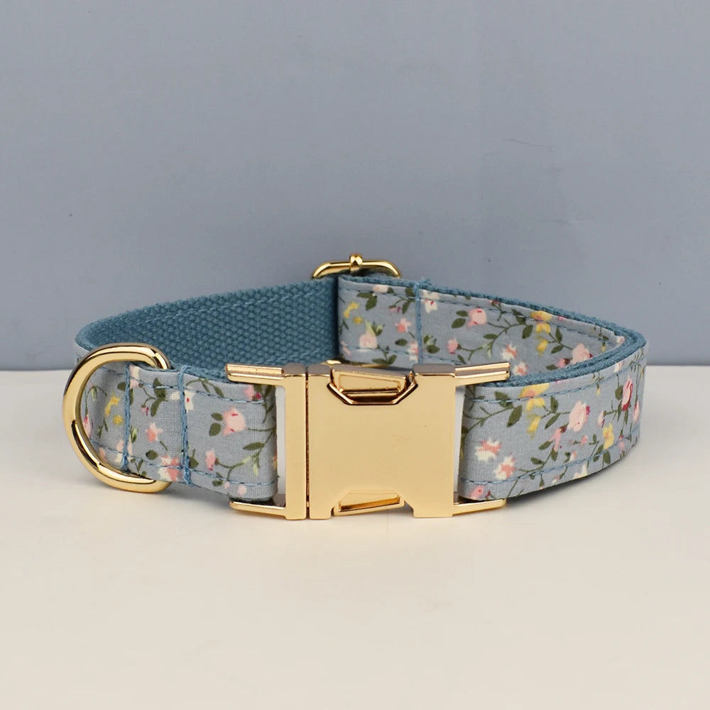 pets accessories dog collar leash harness set dog collar bow tie Printed pet products personalized luxury tactical dog collars