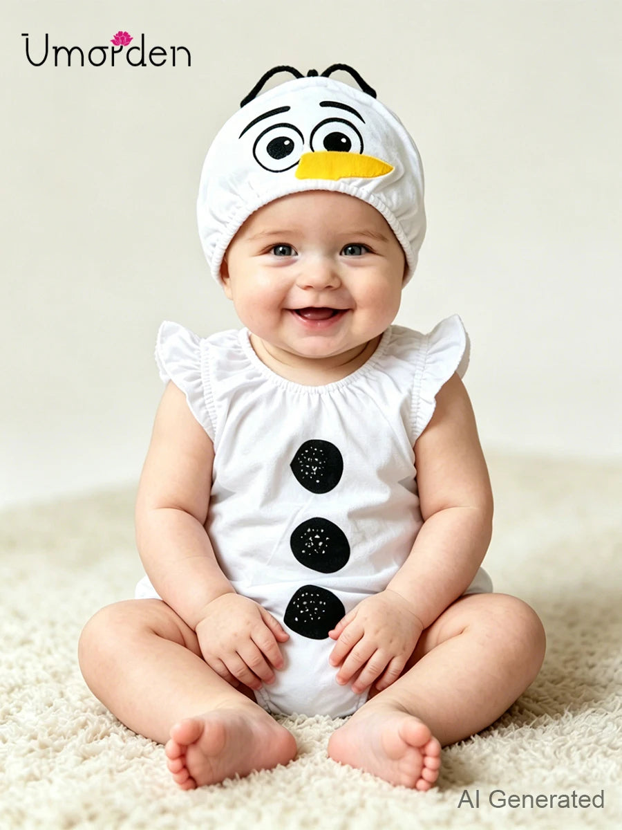 Halloween Costumes for Baby Boys Girls Snowman Dinosaur Chef Cowboy Rompers Short Infant Toddler Birthday Photograph Fancy Dress