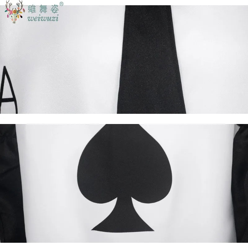 Halloween Costume Tale Playing Cards Cosplay Costume Funny Festival Interesting Stage Perfermance Fancy Clothing Carnival Happy
