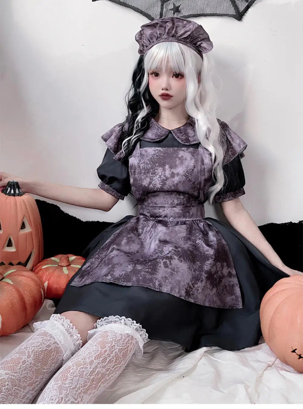 Halloween Costumes Lolita Dresses Pumpkin Witch Vampire Maid Outfits Dark Teenage Gothic Scary Doll Role-Playing Japanese Suit