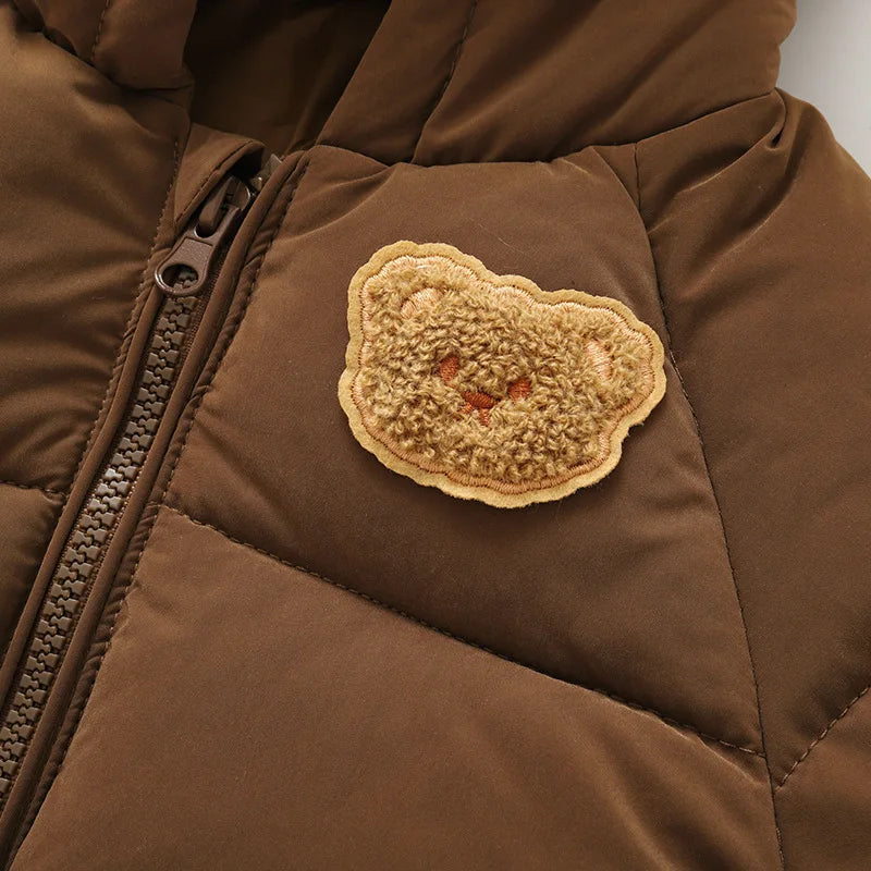 Bear Baby Winter Jackets for Girls Boys Clothes Cotton-Padded Thicken Kids Coats Children Parkas Jacket Baby Outerwear