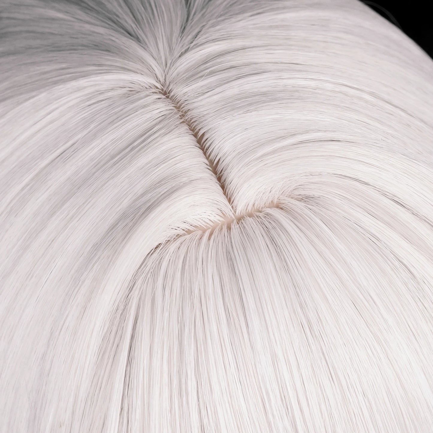 MSIWIGS Game Cosplay Wigs Synthetic Long Straight White Hair Heat Resistant Wig for Halloween Party