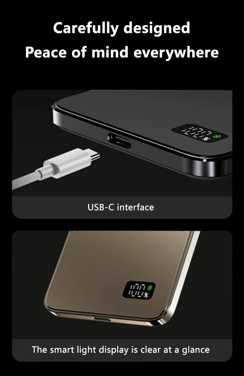 Lenovo 30000mah High-capacity Magnetic Wireless Fastcharging Powerbank Lightweight Portable For Air Travel With External Battery