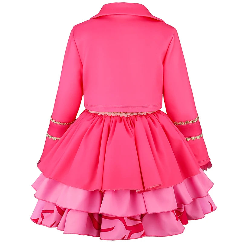 Halloween 2026 European and American descendants movie same cosplay dress jumpsuit sweet and cute pink performance suit