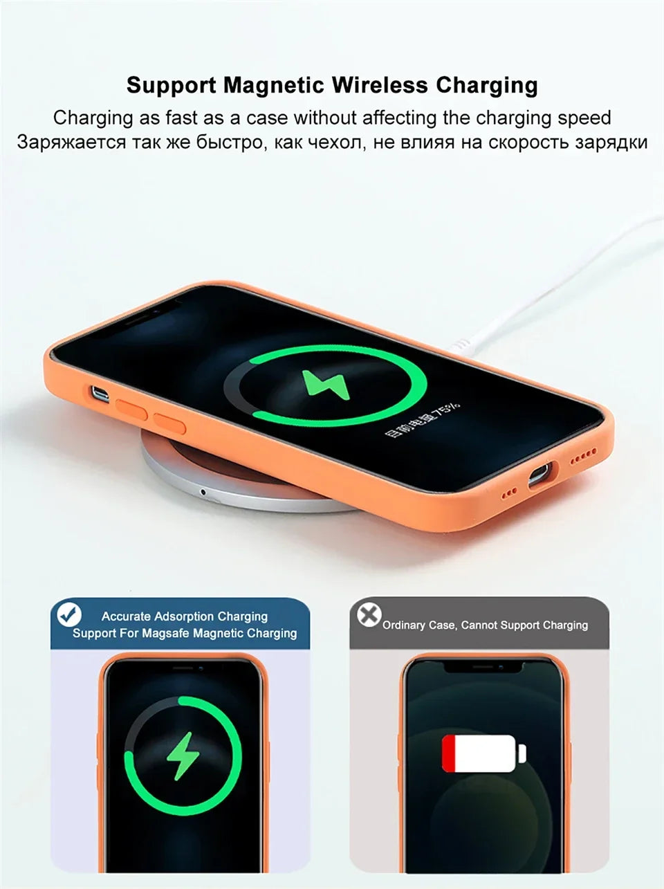 Official Quality Leather for Magsafe Case for IPhone 17 Pro Max 16 15 14 13 Pro Max Air Original Magnetic Charging Case