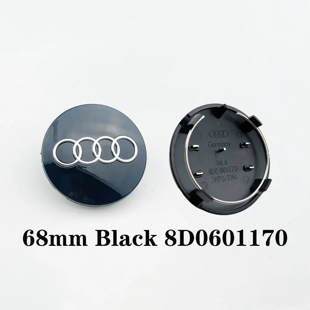 4pcs 60mm 61mm 68 69mm Car Styling Wheel Center Cap Hub Covers Badge 4B0601170 For Audi A3 A4 A5 A6 A7 A8 S4 S6 Car Accessories