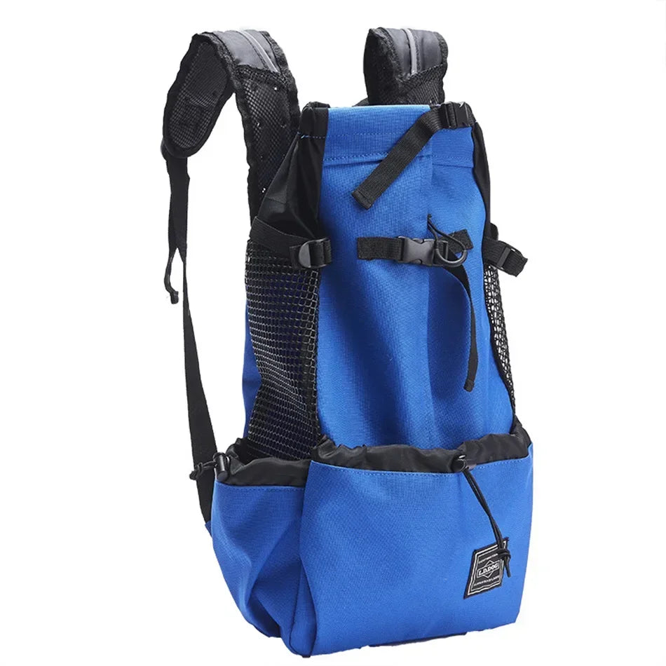 Breathable Large Dog Backpack Carrier - Durable Adjustable Outdoor Hiking Dog Bag Perfect for Large Golden Retriever & Bulldog