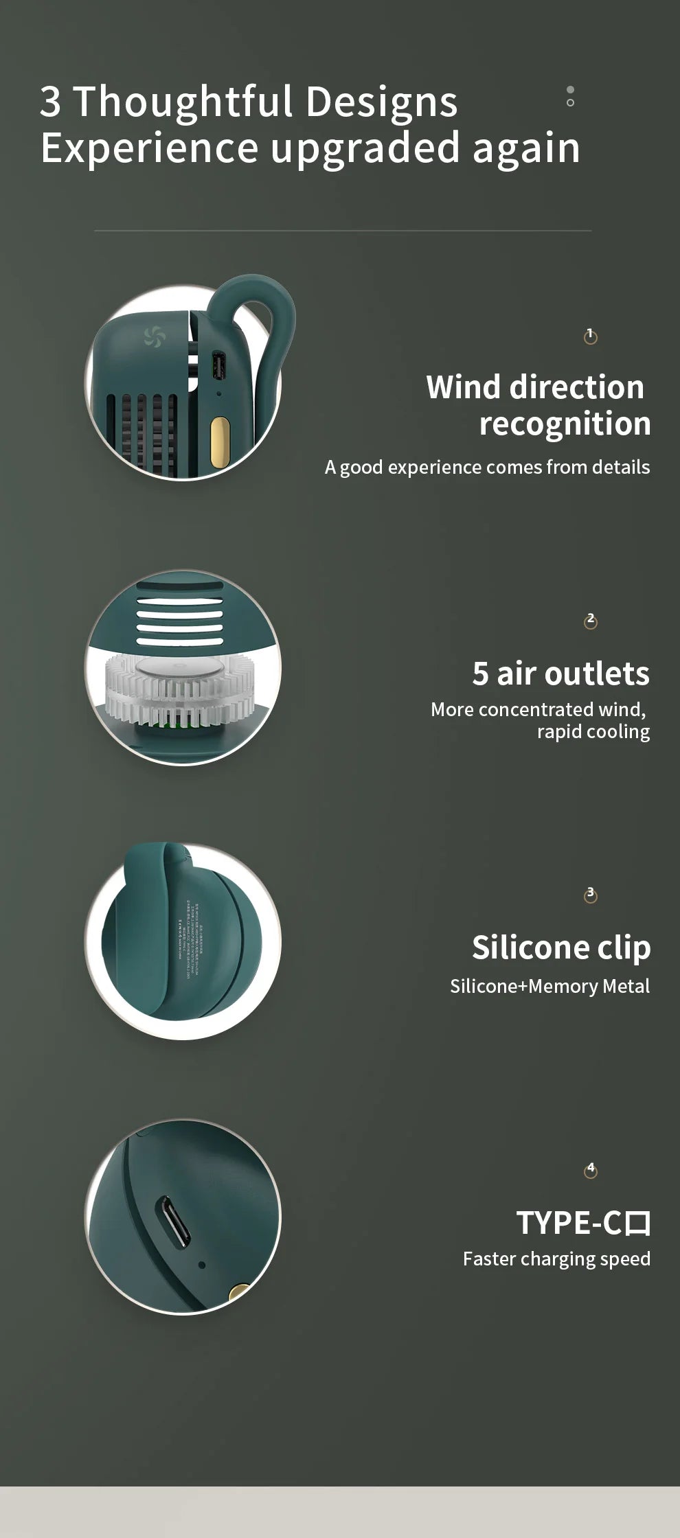 2026 Summer Clip-On Small Fan 360° Adjustable Lightweight And Portable Fan Suitable For Hands-Free Portable Fans When Going Out