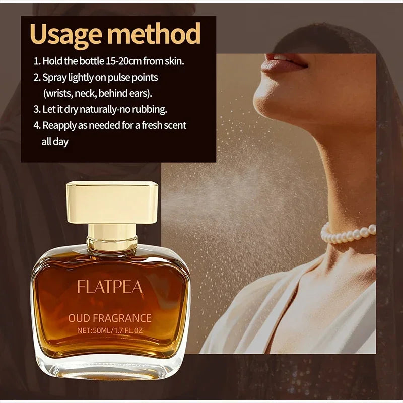 Arabian Luxury Eau de Parfum, Unisex Oud Woody Long Lasting Perfume,Leather Musk Sandalwood Scent, Strong Oriental Fragrance
