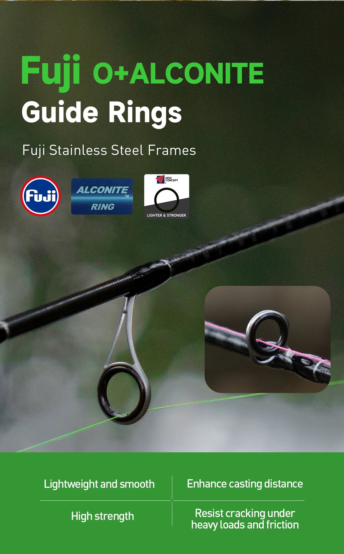 HANDING Magic L Micro BFS Fishing Rod Carbon Fishing Rod Lure Weight 1-8g FUJI® O+A Guide Rings UL/L Spinning Rod Casting Rod