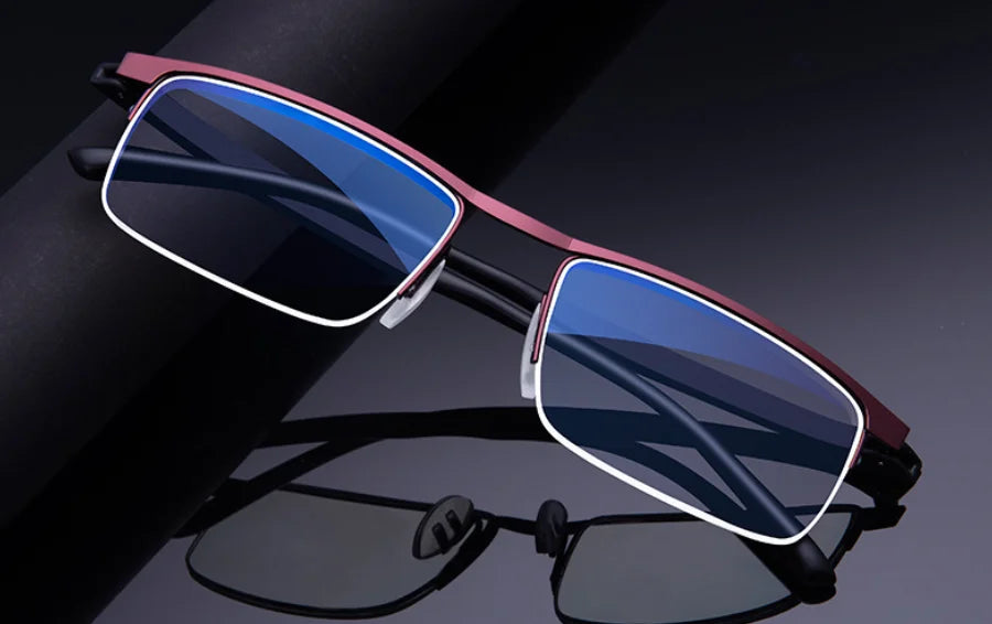 Intelligent zoom for both men and women anti-blue light reading glasses, progressive multi-focus dual use reading glasses