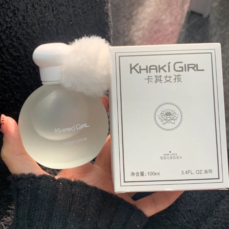 Snow Lotus Eau De Parfum For Women Oriental Floral Fragrance Long-lasting Elegant Scent 50ml Pom-pom Design Perfume For Gifting