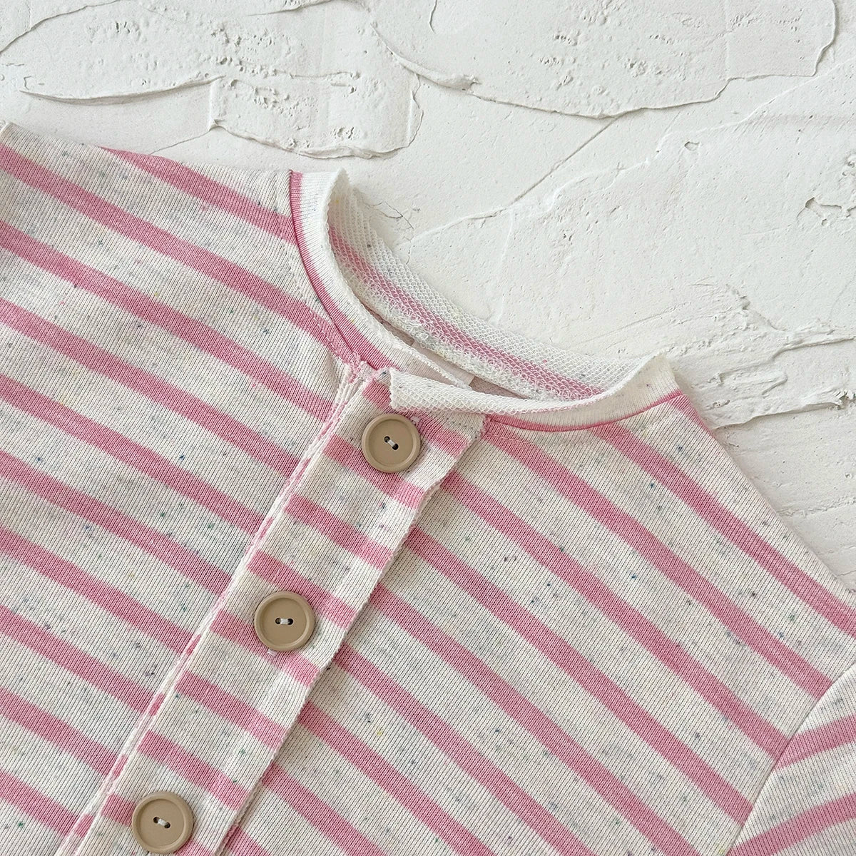 2025 Spring and Autumn New Baby Clothing Striped Cartoon Print Jumpsuit Newborn Baby Romper Pants Babies Aged 0-3Years Kids