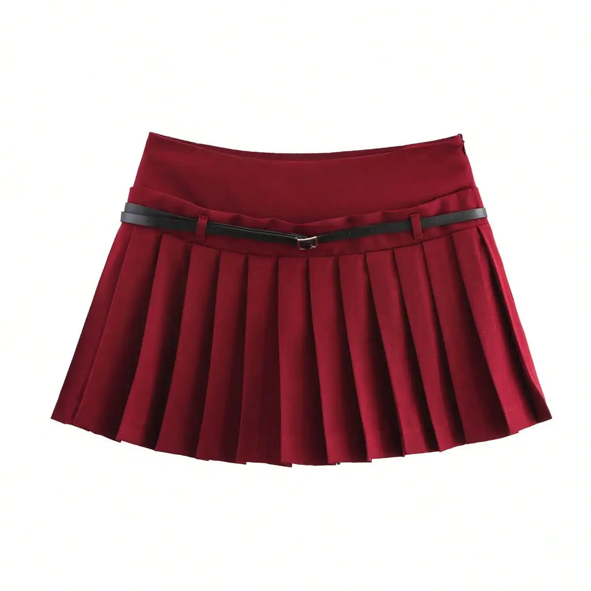 HH Womens High Waist Pleated Mini Skirt A Line Belted Waist for Street Date Casual Party Streetwear Vacation Beach Shorts Skirts