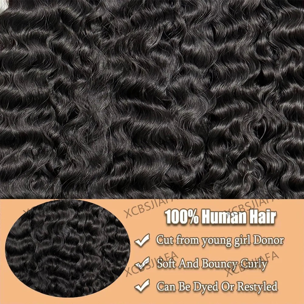 30 Inch Burmese Curly Bundles 100% Human Hair  Brazilian Virgin Remy Hair Extensions 1/3/4 Bundles Raw Hair Bundles Double Weft