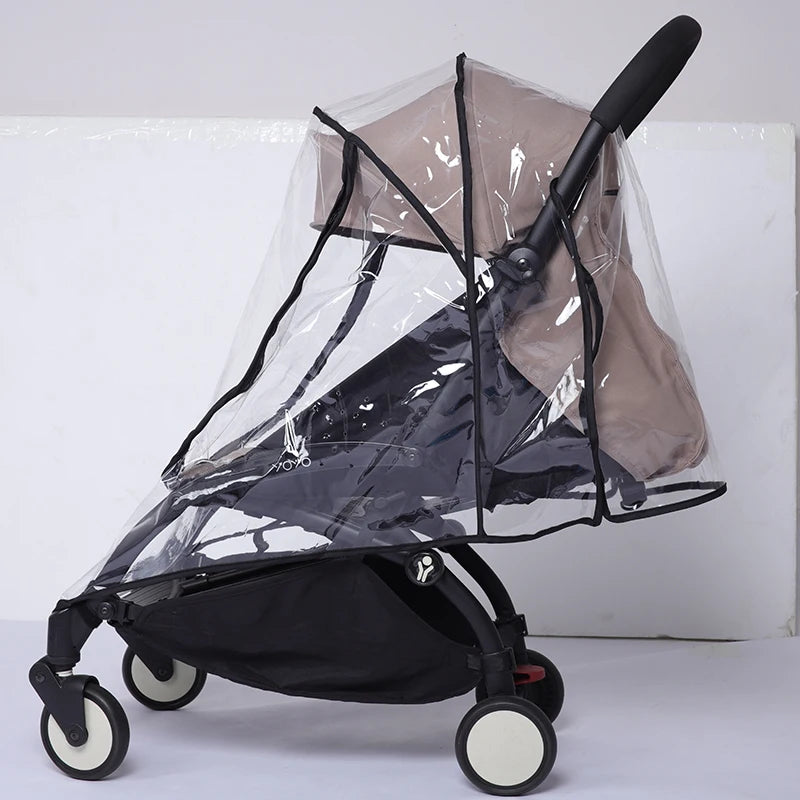 Stroller Rain Cover Universal EVA Full Cover Raincoat Fit Yoyo Cybex YOYA Plus Wind Dust Shield Pram Strollers Accessories