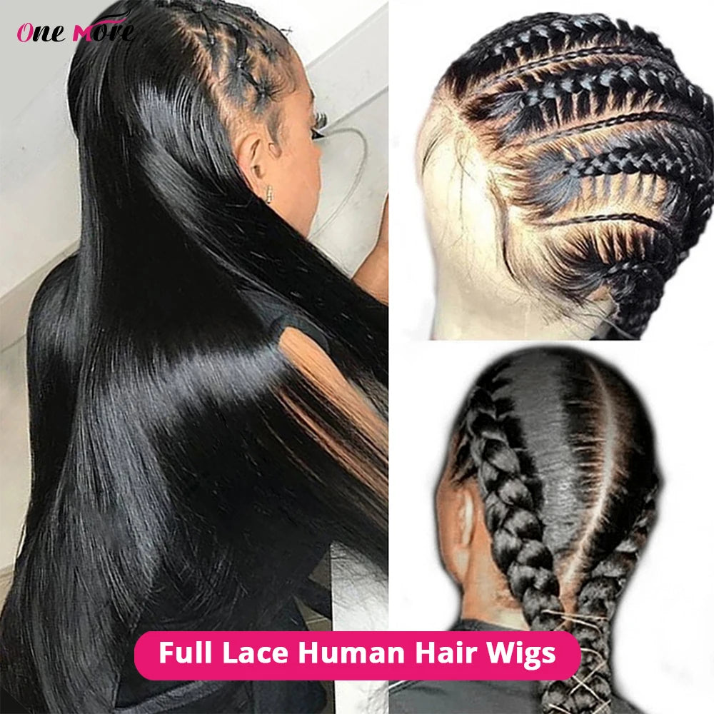 30 Inch Full Lace Human Hair Wig Long Straight Lace Front Wigs 13x6 13x4 Lace Frontal Pre Plucked for Women Hair Extensions