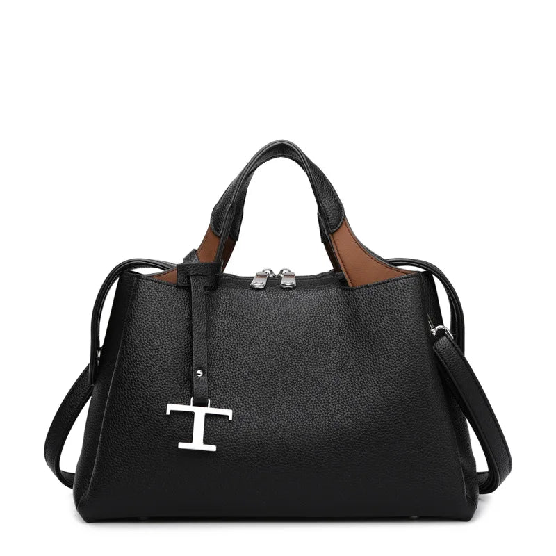 Luxury leisure travel zipper shoulder bag, high-quality design handbag, classic and trendy women's backpack